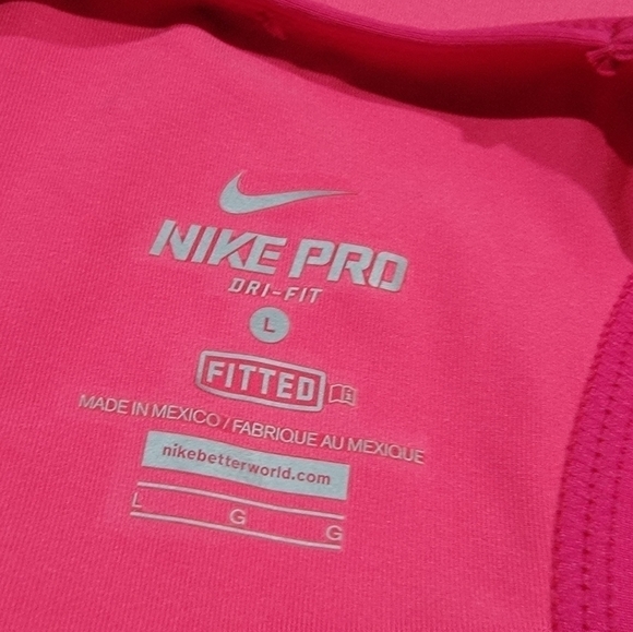 Nike Pro Dr Fit Fitted Racerback Workout Athletic Tank top Size Large - Picture 13 of 14